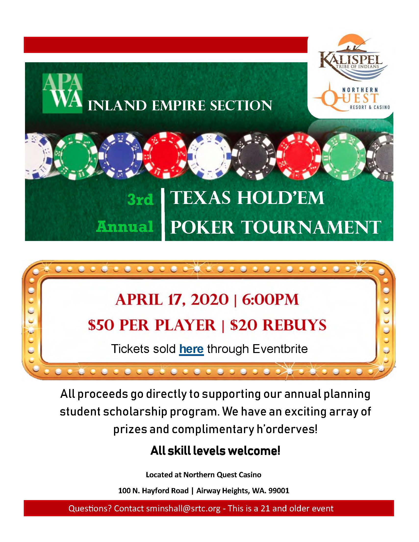 Events In August 2023 Inland Empire Scholarship Fundraising Poker Tournament